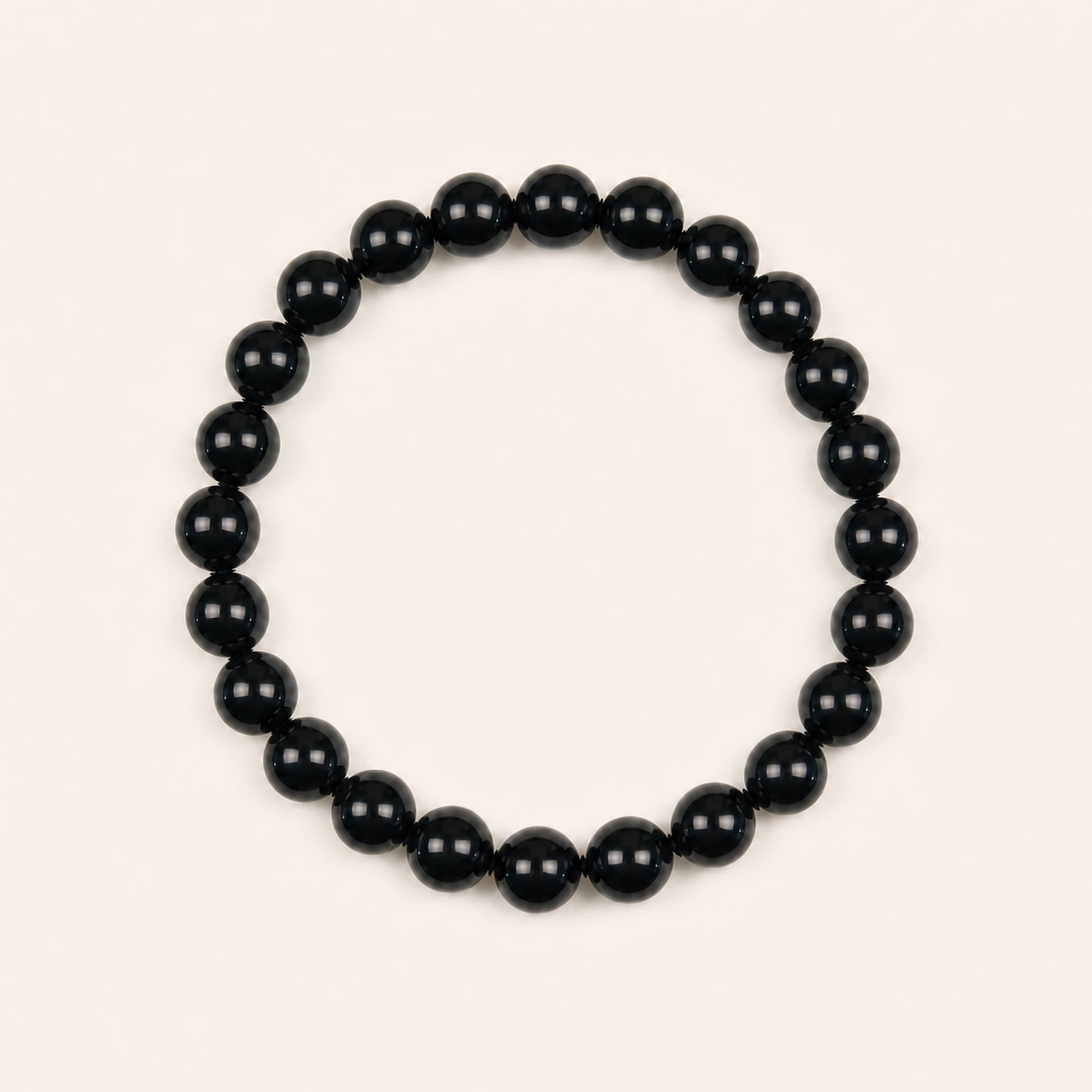 Black Obsidian natural stone bracelet