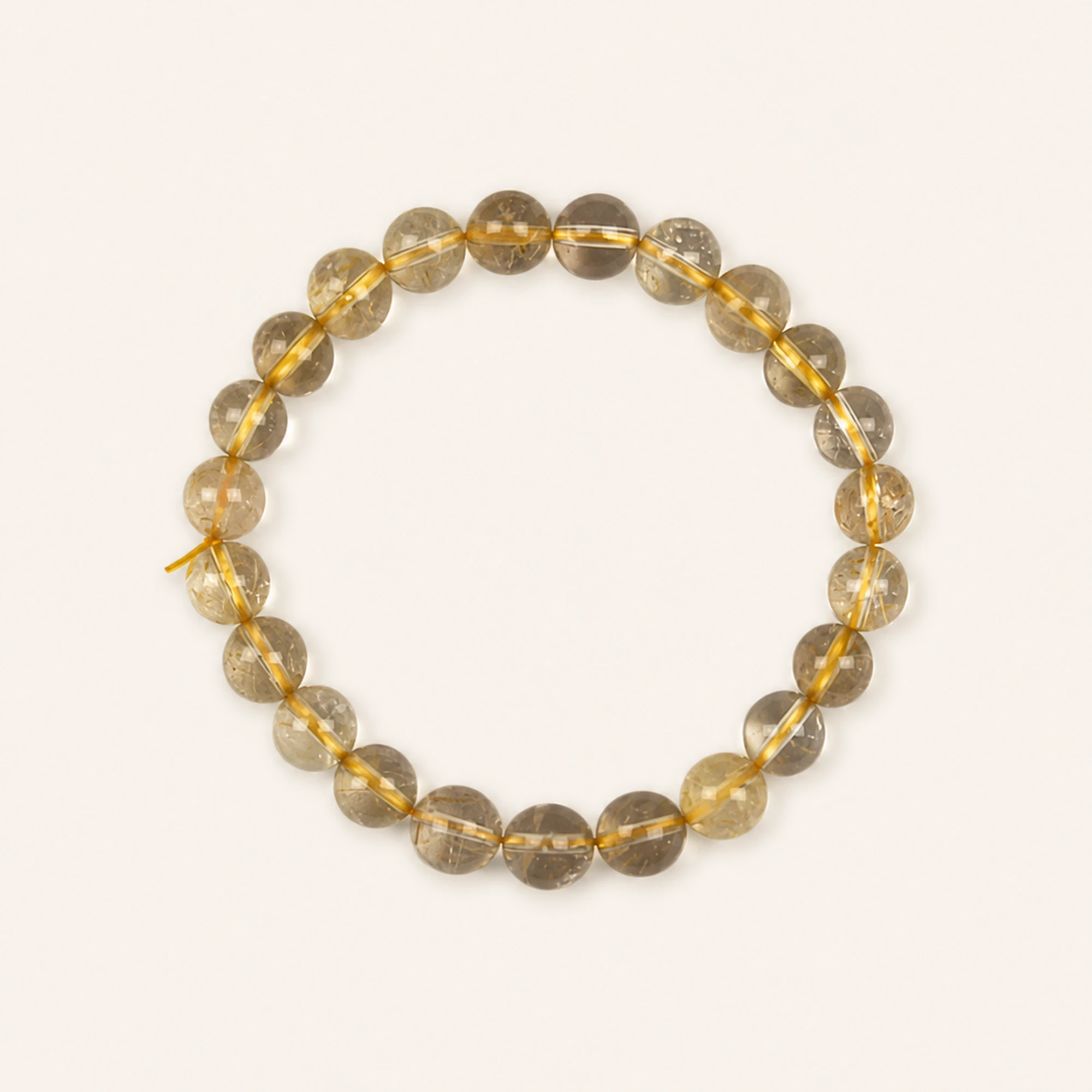 Golden Rutilated Quartz natural stone bracelet