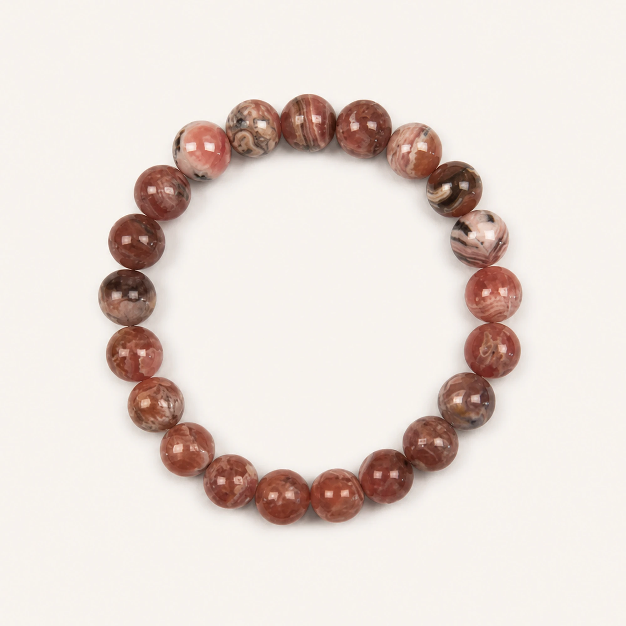 Rhodochrosite natural stone bracelet